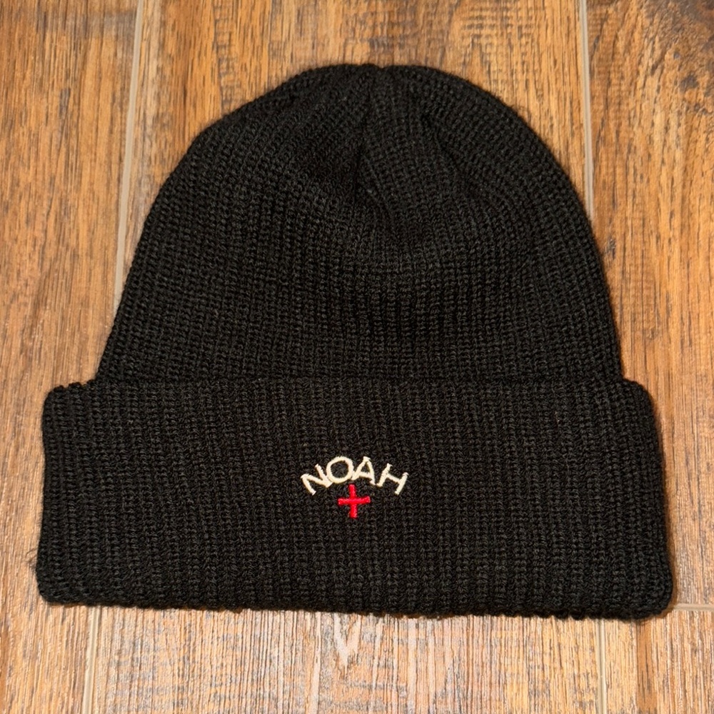 Noah Black Knit Beanie